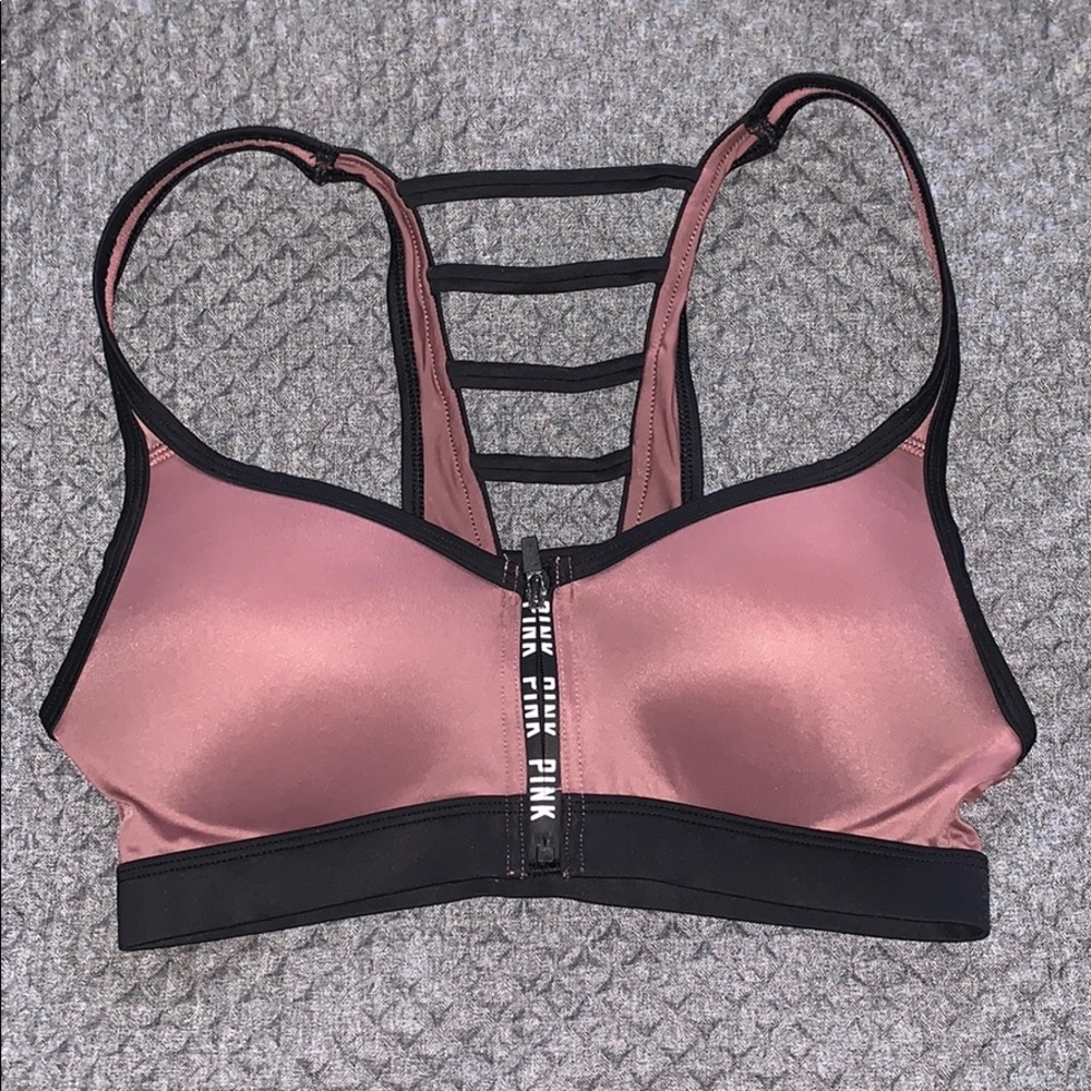 Victoria Secret Sport Bra burgundy color
